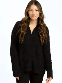 Anita Cozy Boucle Full Zip Sweater Hoodie