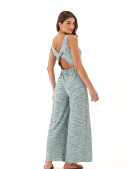 Ayesha Marble Rib Twist Jumpsuit
