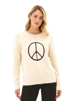 Fuzzy Knit Graphic Pullover