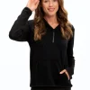 Kyanna FeatherLoop Half Zip Hoodie