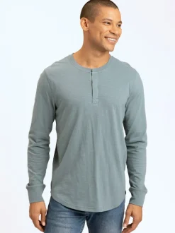 Leeroy Long Sleeve Slub Henley
