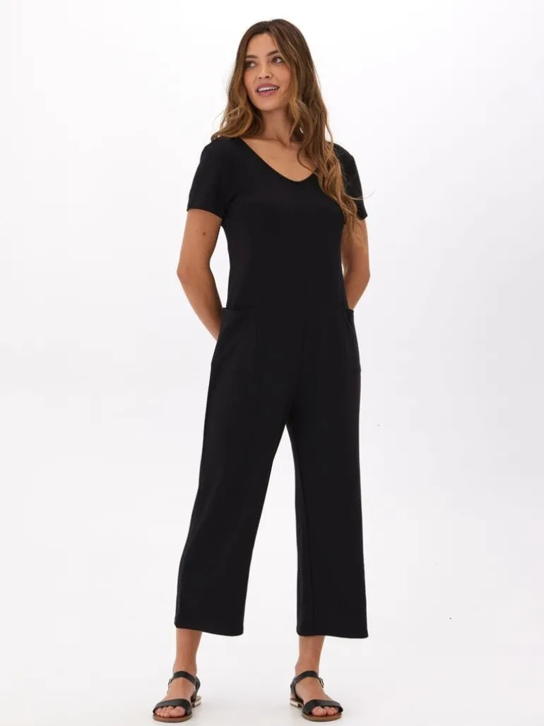 Rainey Modal Terry Short Sleeve Jumpsuit