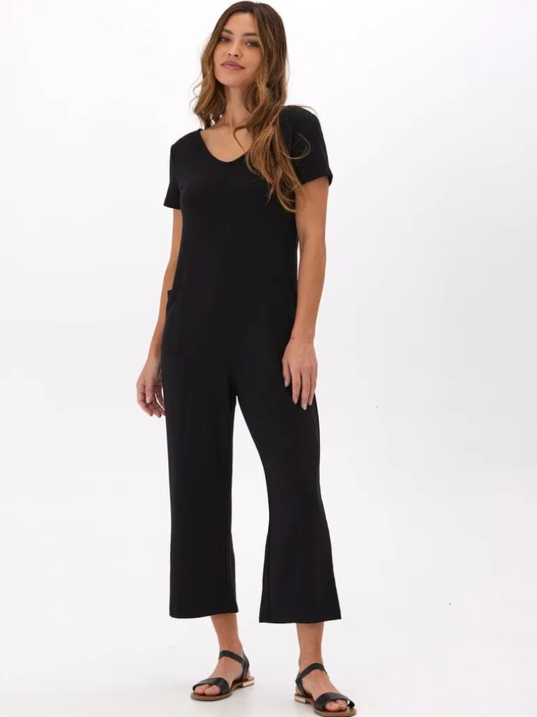 Rainey Modal Terry Short Sleeve Jumpsuit