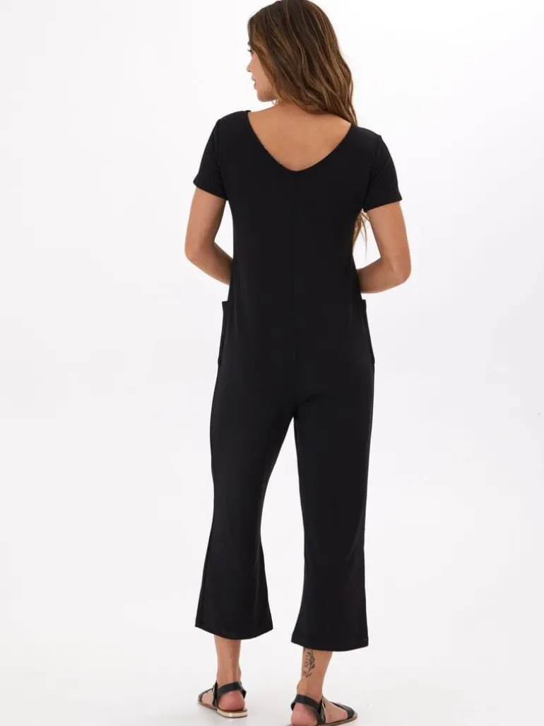 Rainey Modal Terry Short Sleeve Jumpsuit