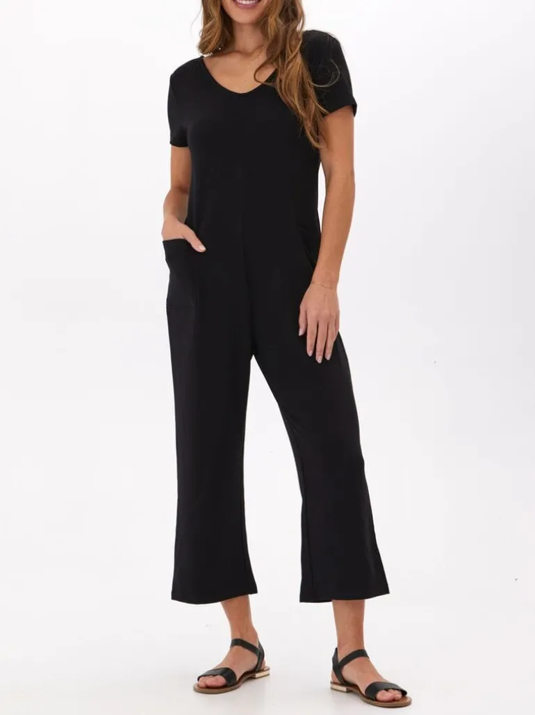 Rainey Modal Terry Short Sleeve Jumpsuit