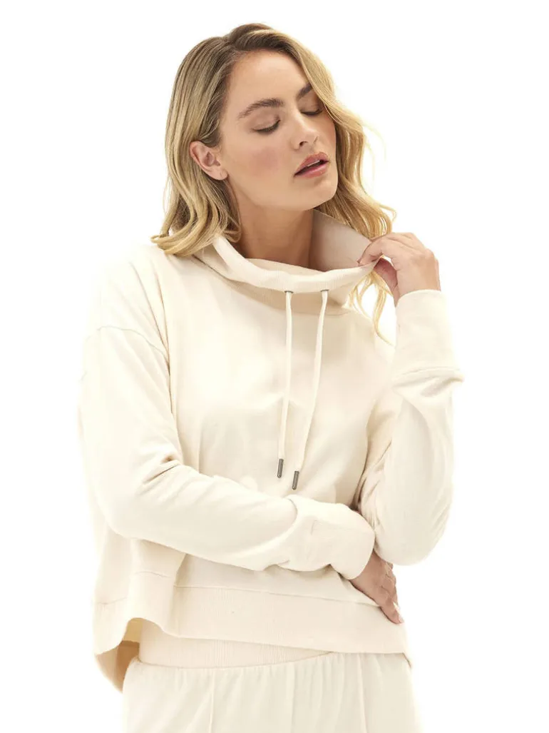 Shai Cozy Fleece Cowl Neck Pullover