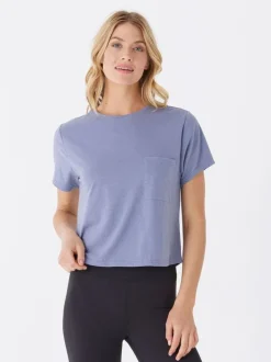 Shelbie Triblend Jersey Pocket Tee