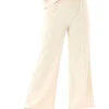Shiloh Cozy Fleece Rib Mix Wide Leg Pant