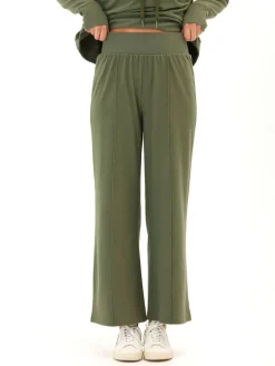 Shiloh Cozy Fleece Rib Mix Wide Leg Pant