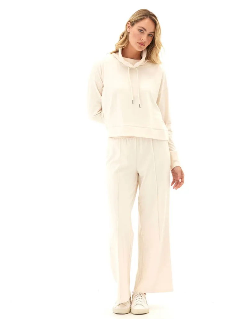 Shiloh Cozy Fleece Rib Mix Wide Leg Pant