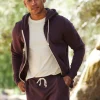 Triblend Zip Fleece Hoodie