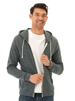 Triblend Zip Fleece Hoodie
