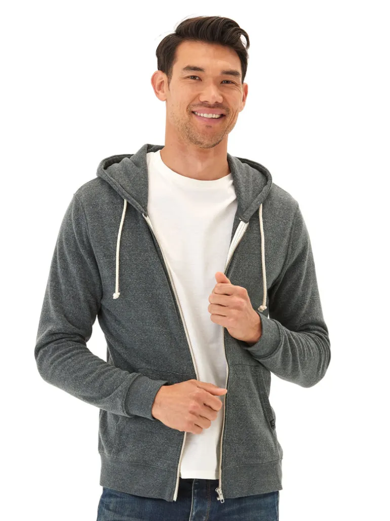 Triblend Zip Fleece Hoodie