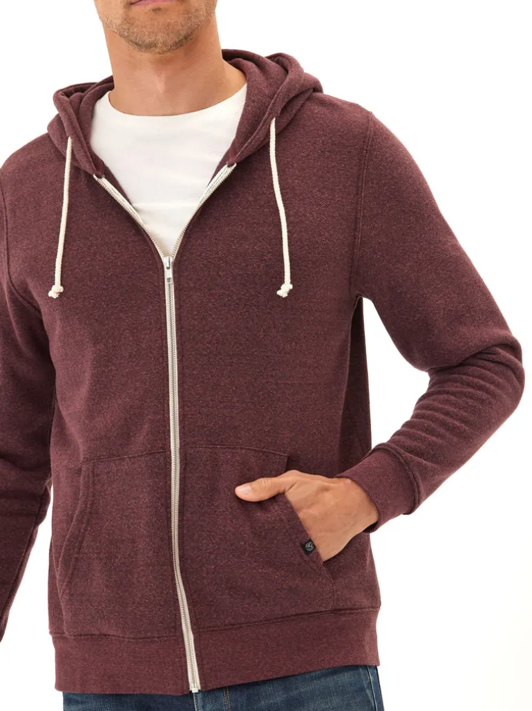 Triblend Zip Fleece Hoodie