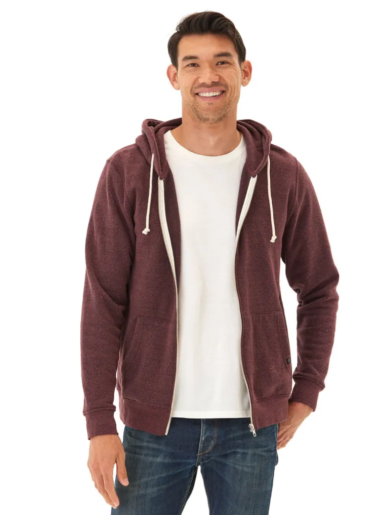 Triblend Zip Fleece Hoodie