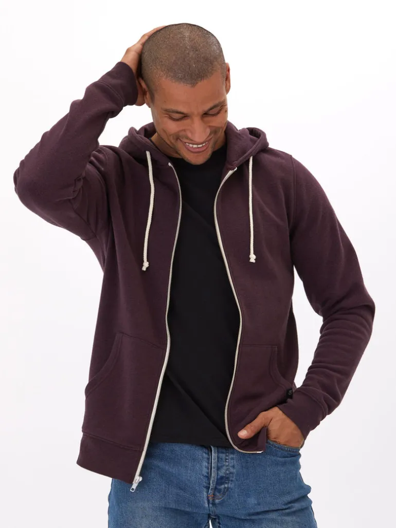 Triblend Zip Fleece Hoodie