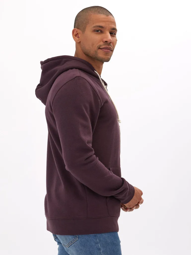 Triblend Zip Fleece Hoodie