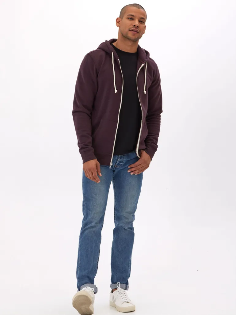 Triblend Zip Fleece Hoodie